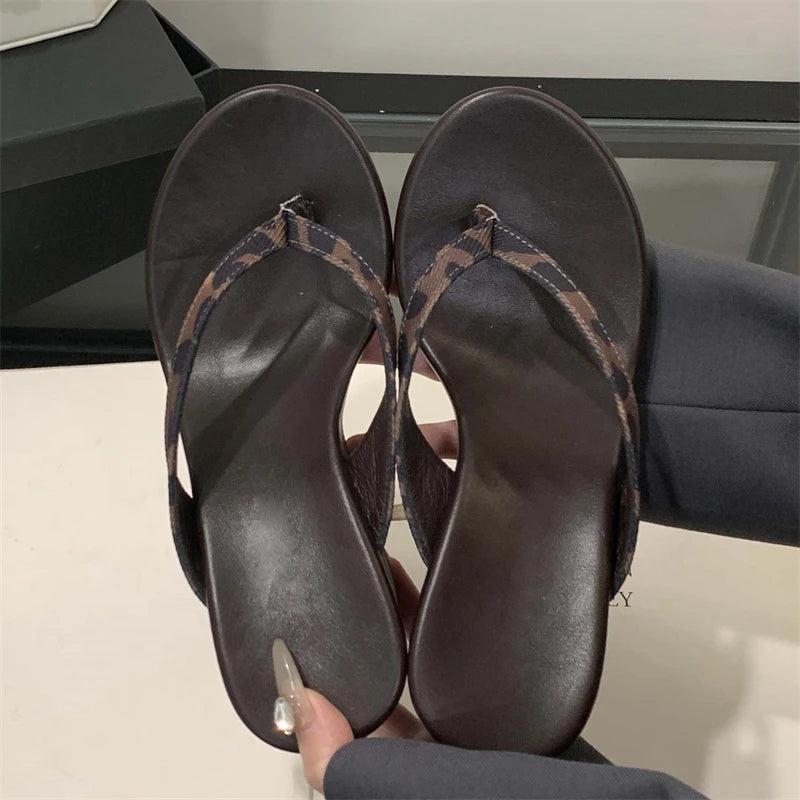 All Day Comfort Summer Beach Clip Toe Platform Wedges for Women