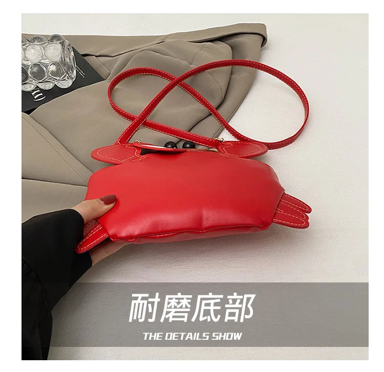 Crab Crossbody Handbag With Coin Purse
