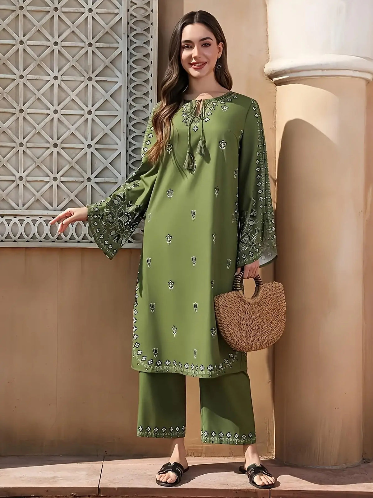 Boho Printed Salwar Suit Set