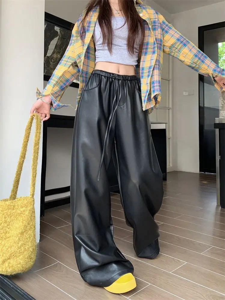 Elevated High Waist Casual Straight Leg Pants for Women