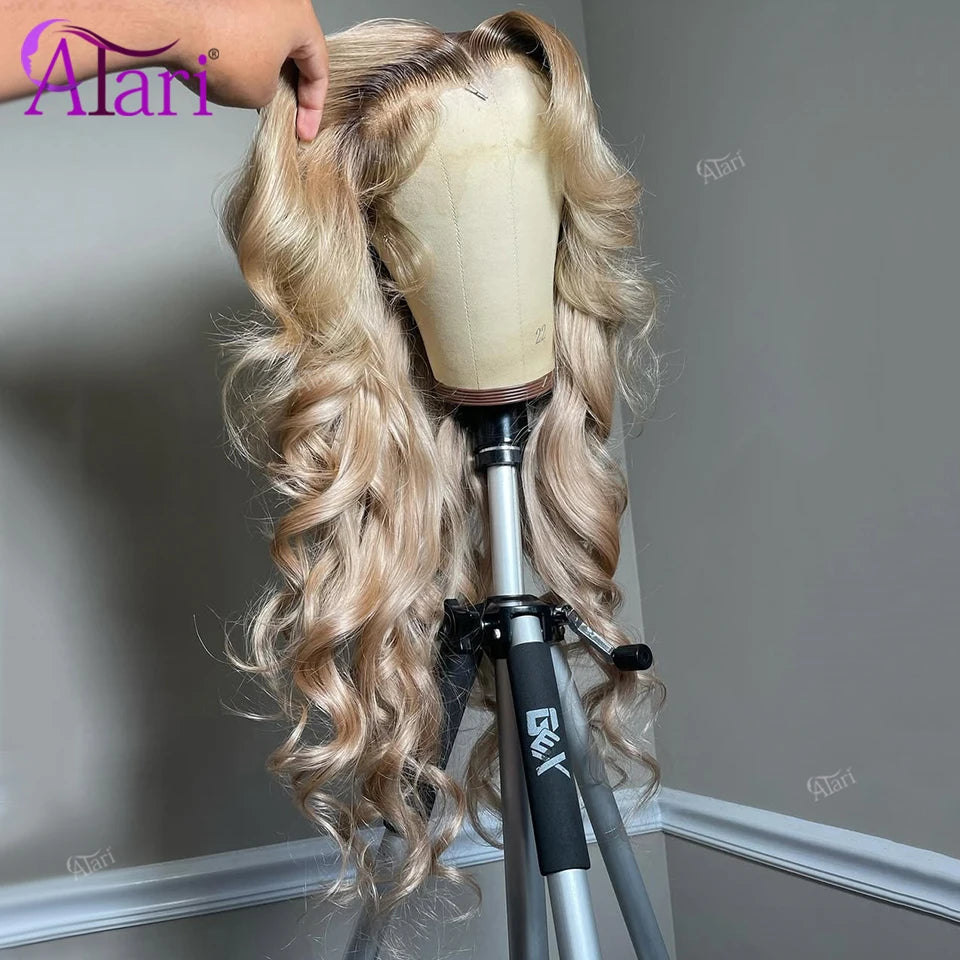 Ash Blonde Body Wave Human Hair Wig