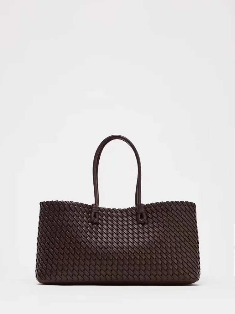 Spacious Woven Tote Bag