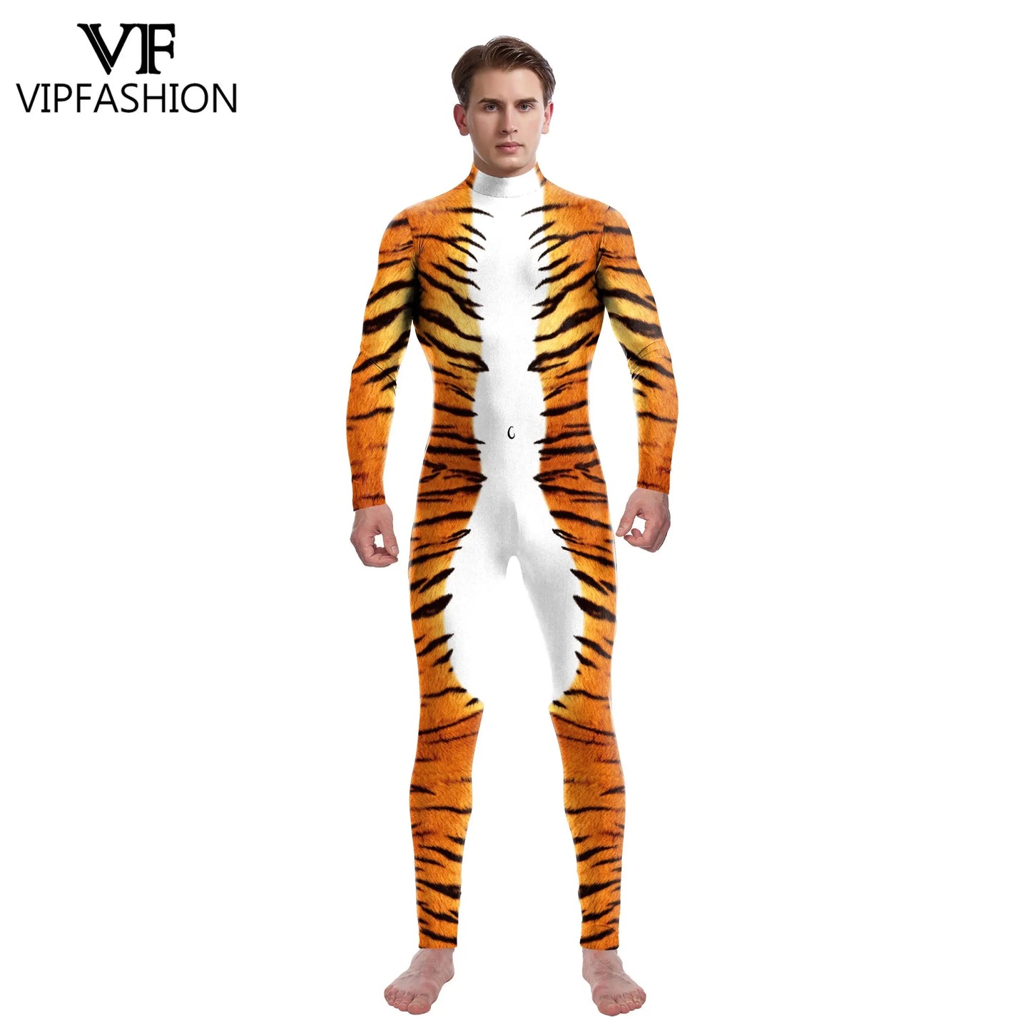 Deluxe Family Matching Tiger Cosplay Bodysuit for Women