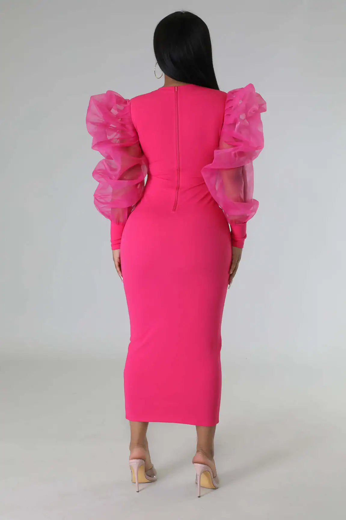 Women White Long Dress Lace Lantern Full Sleeve Round Neck A Line Dresses Elegant Ladies Splice Skirts Autumn Formal Vestidos