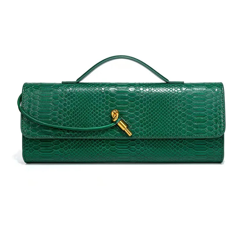 Crocodile Pattern Polyurethane Leather Top Handle Bag for Women