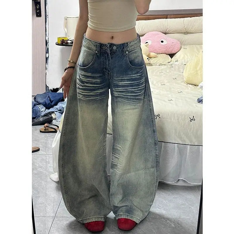 Low Waist Y2K Wide Leg Jeans