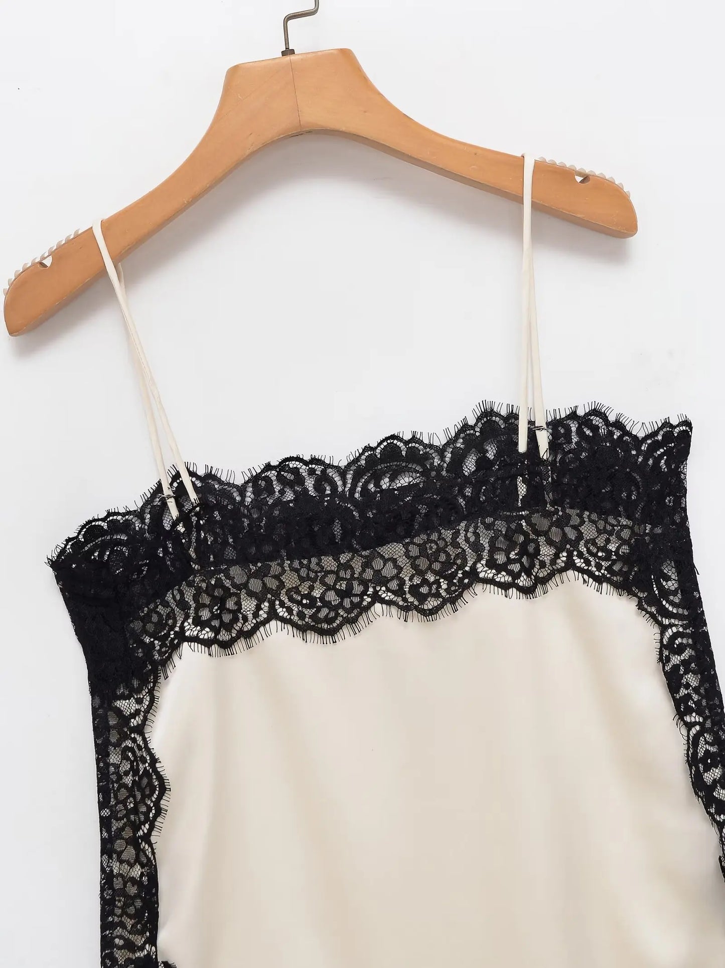 Slim Sling Backless Satin Lace Evening Camisole for Women