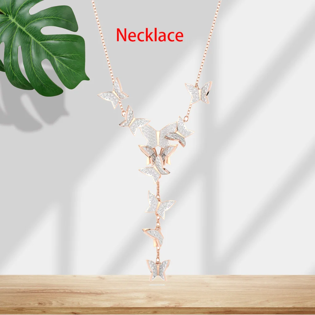 Crystal Necklace And Earring Set