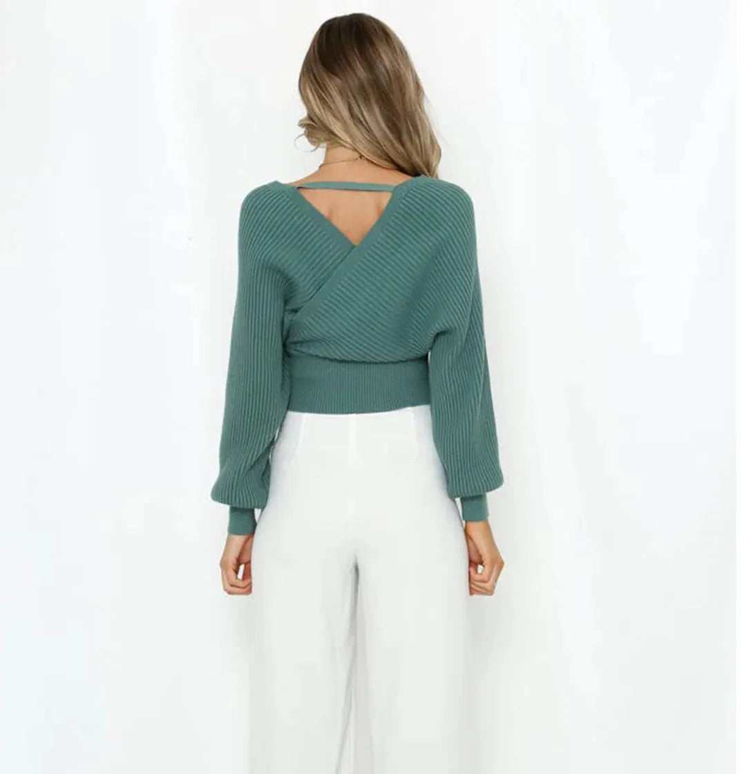 Women Pullovers Sweaters Knitted V Neck Full Sleeve Jumpers Y2k Streetwear Elegant Splice Knit Work Causal Tops Autumn Winter