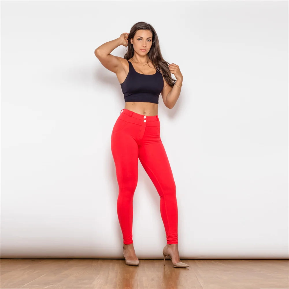 High Stretch Sculpting Slim Fit Pencil Pants for Women