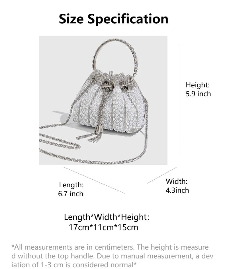 Pearl And Rhinestone Evening Clutch