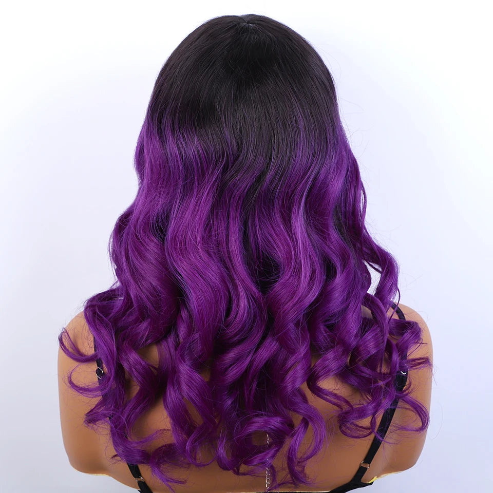 Long Body Wave Human Hair Wig With Bangs for Women