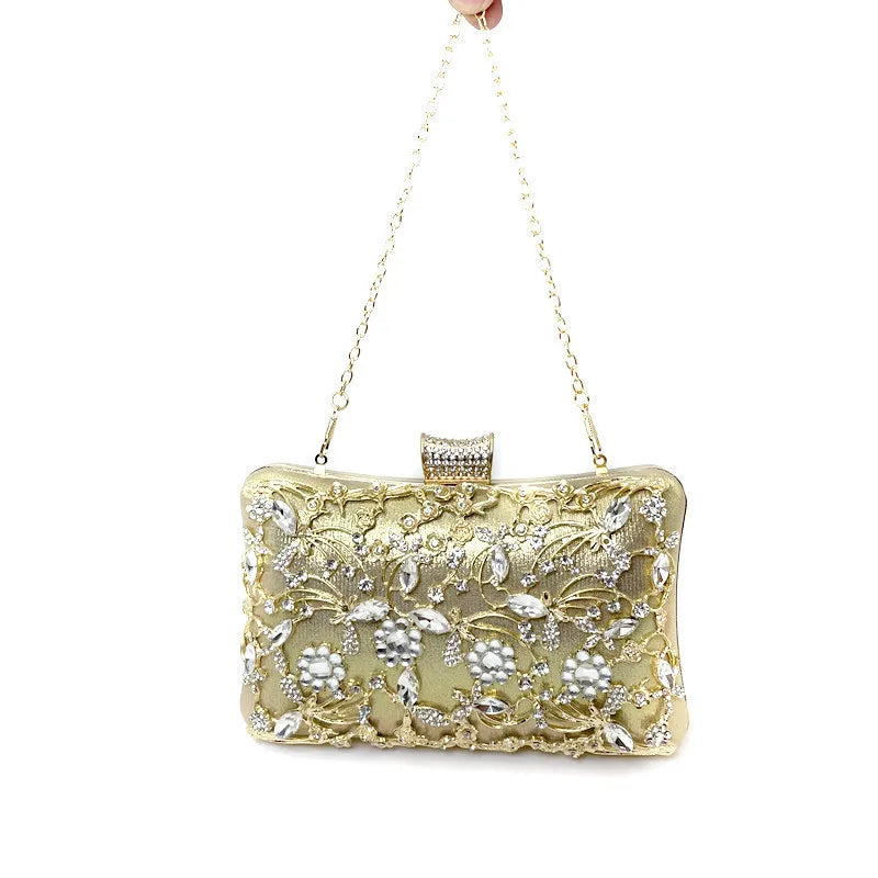 Glitter Rhinestone Shoulder Clutch Bag