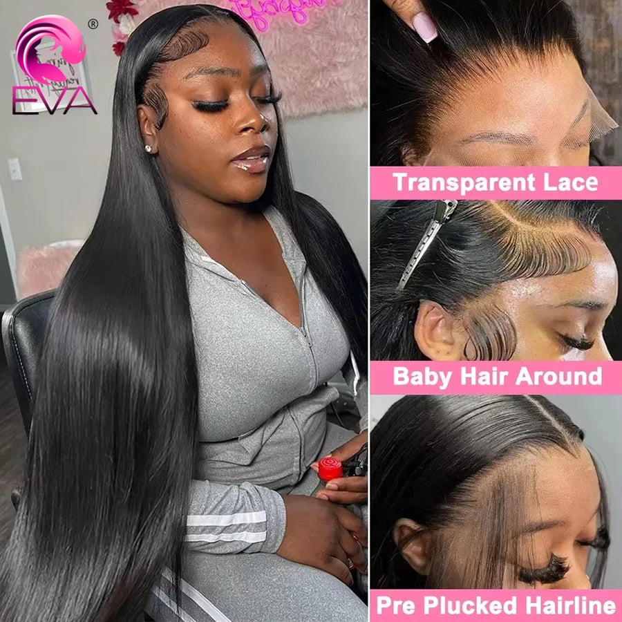 250% Density Hd Lace Wig Bone Straight 13x4 13x6 Lace Frontal Wigs Pre Plucked 5x5 6x6 HD Lace Closure Wigs Human Hair For Women