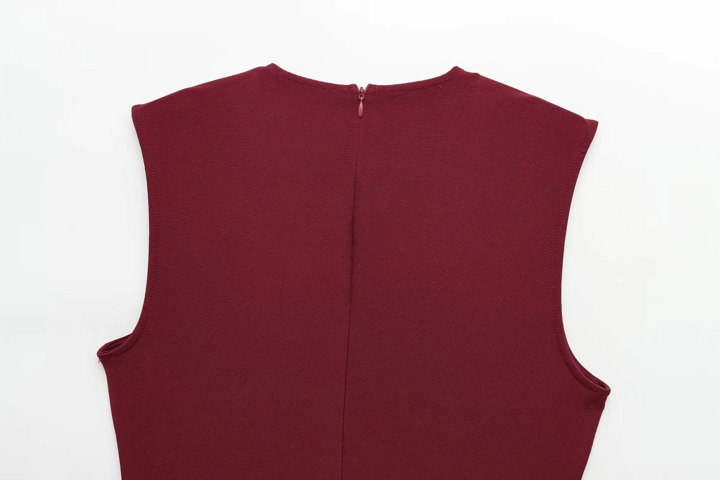 Sleek Belted Round Neck Classic Office Suit Set for Women
