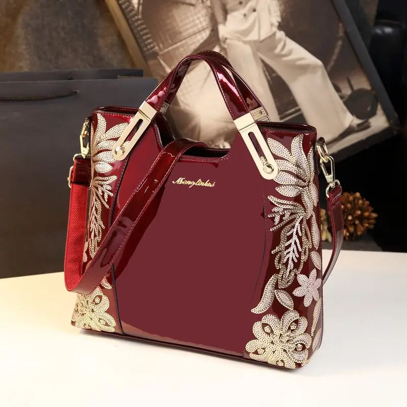 2025 New Fashion Patent Leather Handbag Shoulder Cross-body Handbags for Women Sac À Main Femme