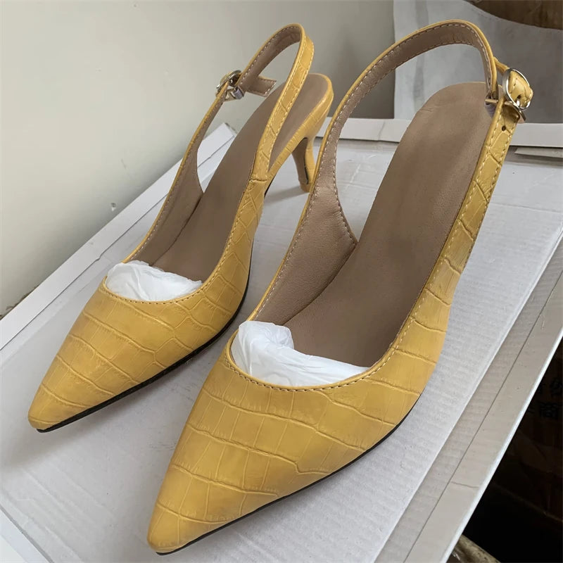 Summer Point Toe Thin Heel Sandals