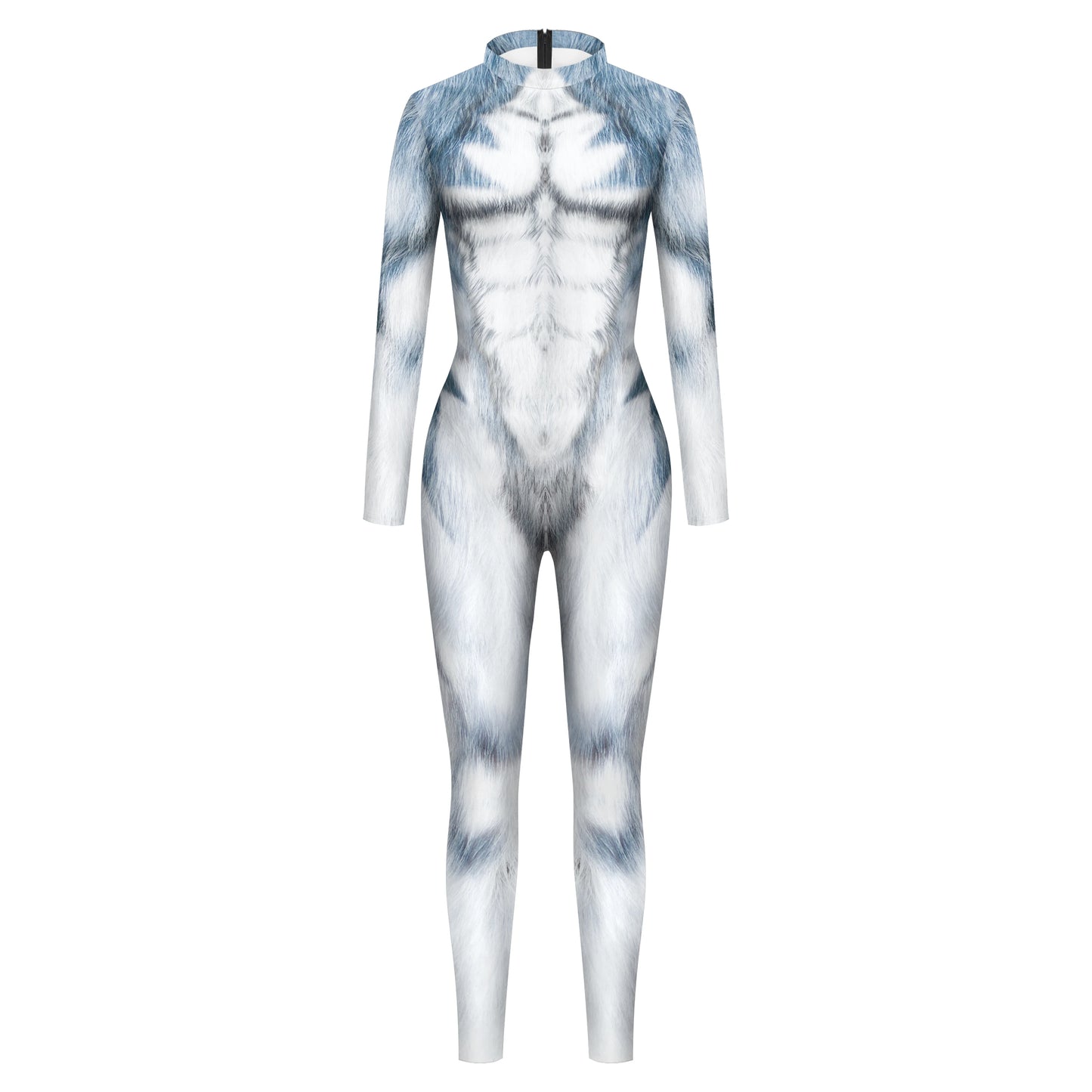 Vivid Animal Print Allover Zentai Bodysuit for Women