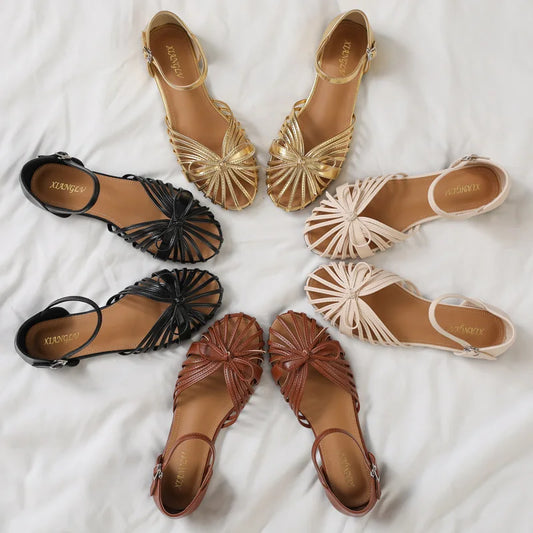 Bow Detail One Strap Sandals
