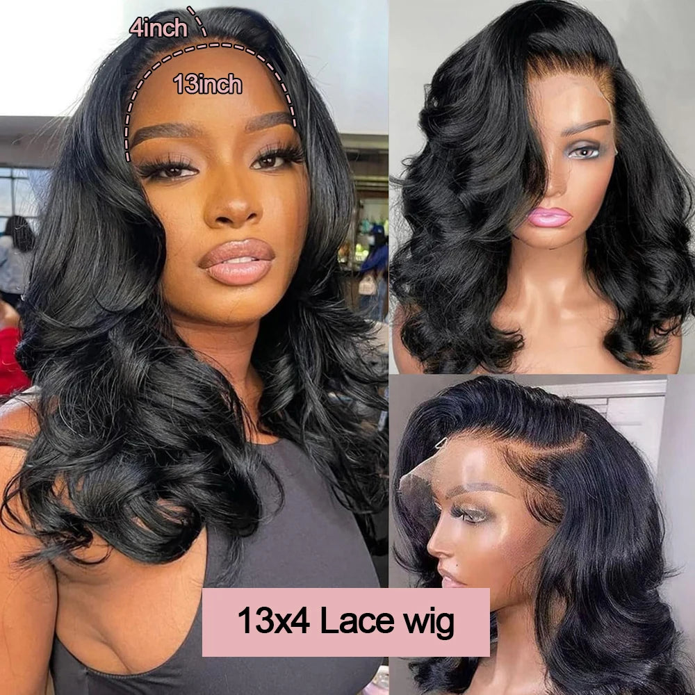 Short Glueless Human Hair Lace Front Bob Wig for Women