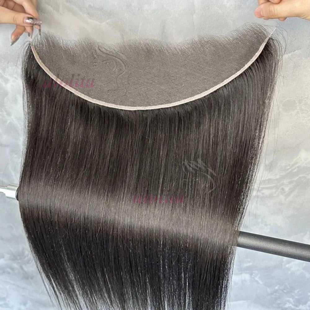 Braided Straight Lace Frontal Human Hair Wig for Women