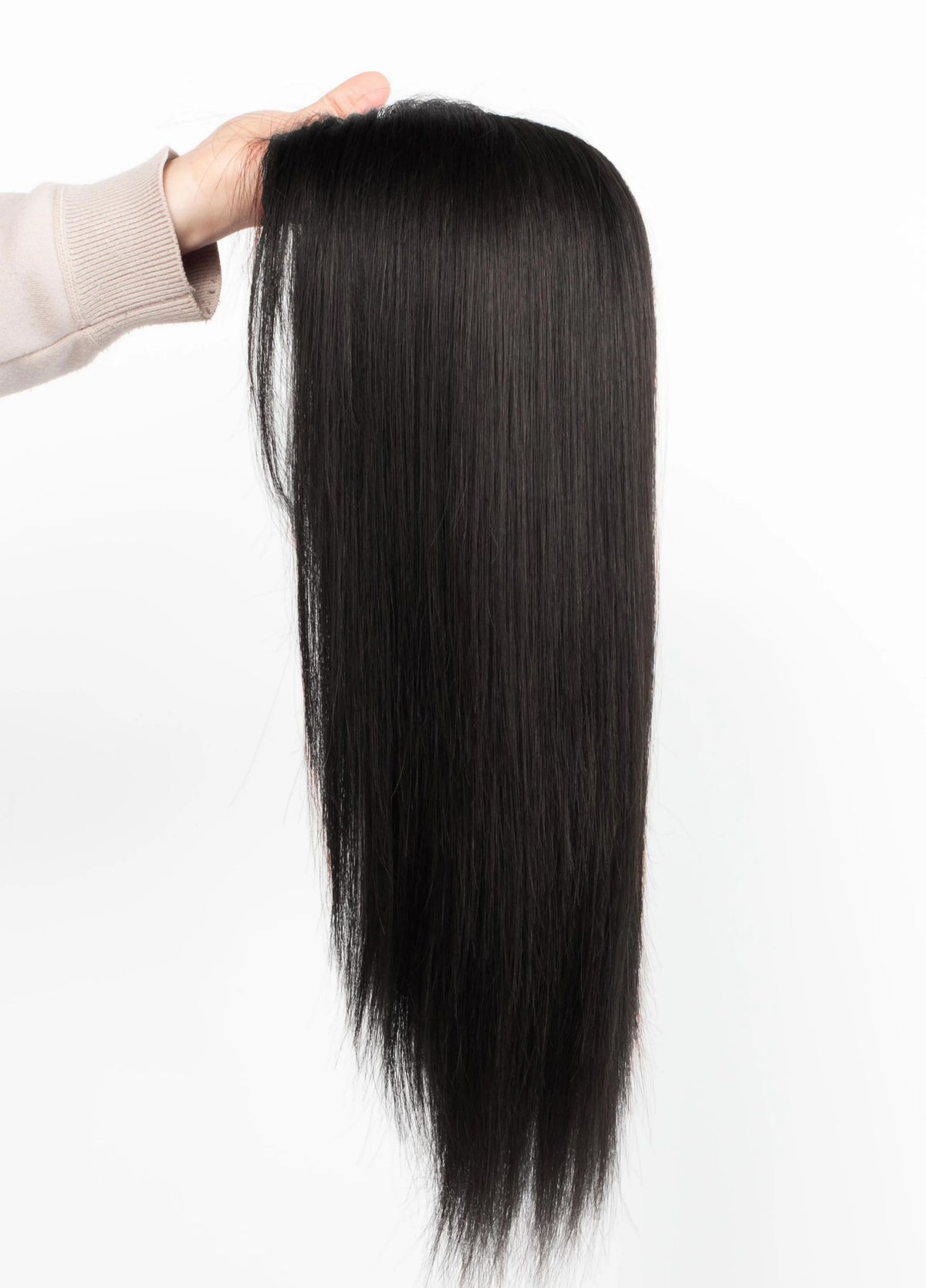 Silk Base Straight Remy Human Hair Clip In Topper for Women