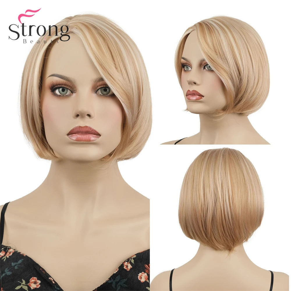 Capless Red Short Pixie Cut Natural Synthetic Wig For Women