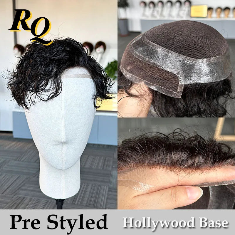 Lightweight Breathable Pre Cut Lace Front Human Hair Wigs For Women