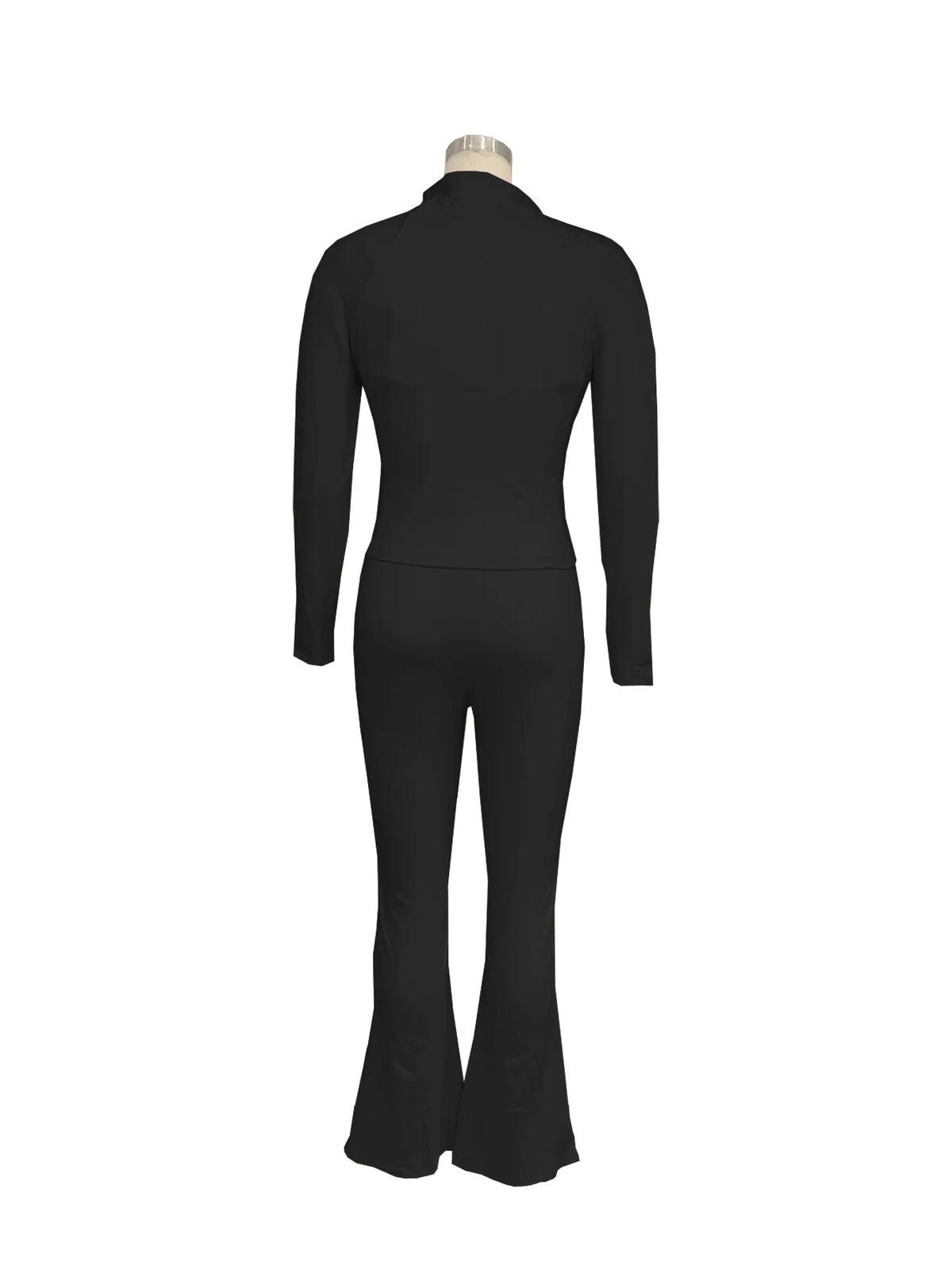 Zip Jacket And High Waist Jogger Set