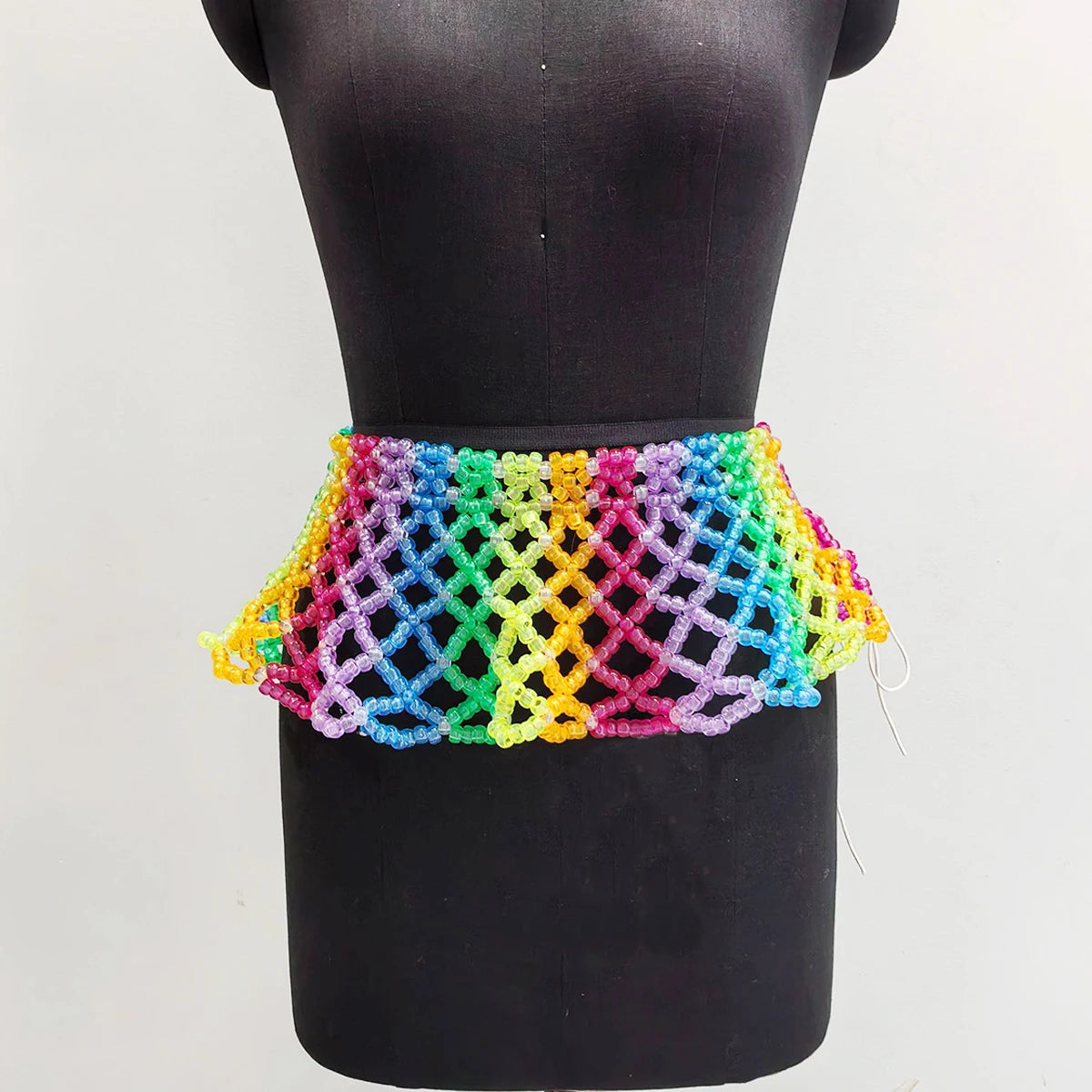 Retro Beaded Heart Bralette Set