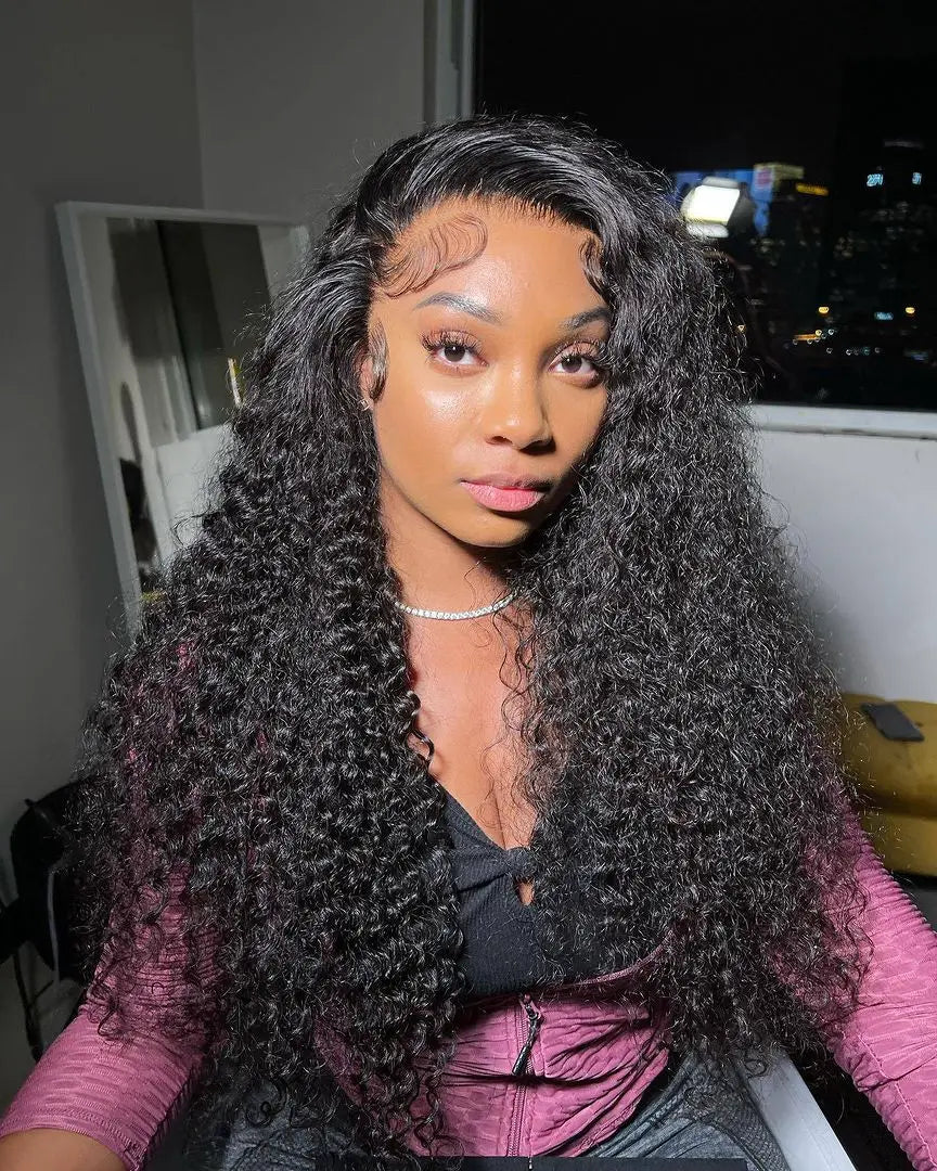 Glueless Deep Wave Water Curl Wig