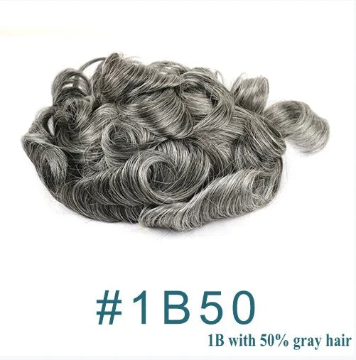 Deep Wave Curly Human Hair Lace Front Toupee for Women
