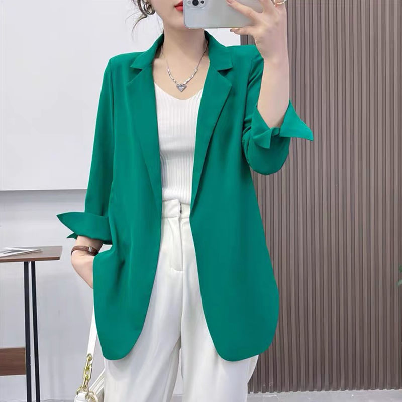 Purple Blazers Jacket for Women Fall Outfits Korean Long Trend Clothing Casual Women's Blazer Suits Tailoring 2025 Spring Coats