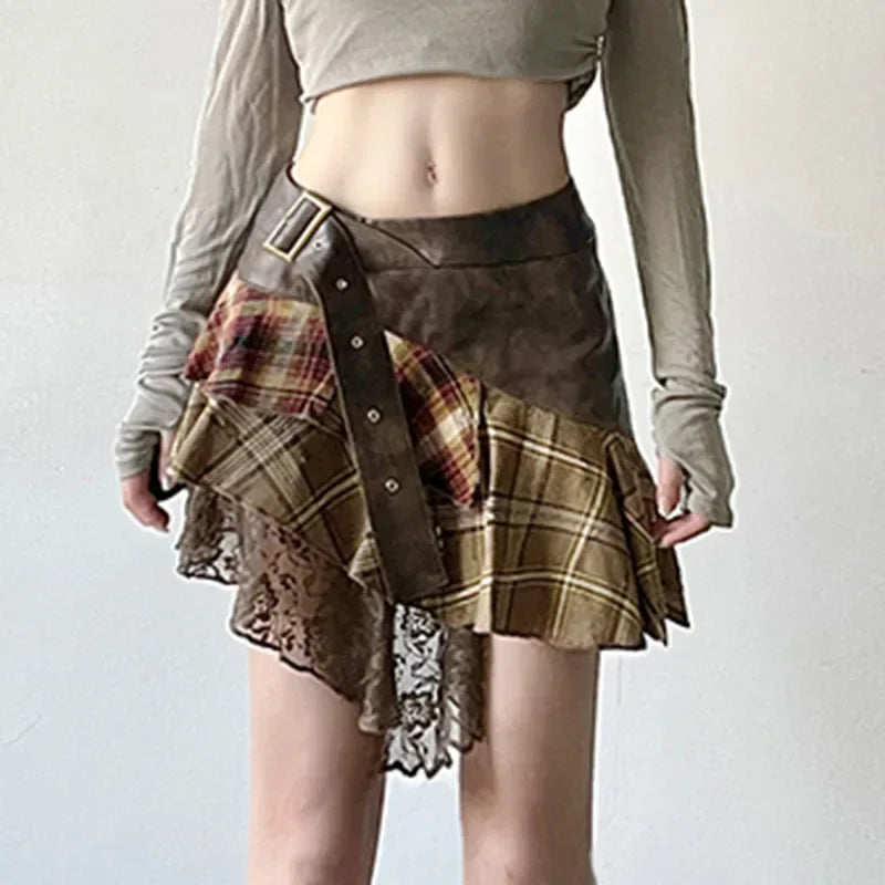 Harajuku Plaid Skirt