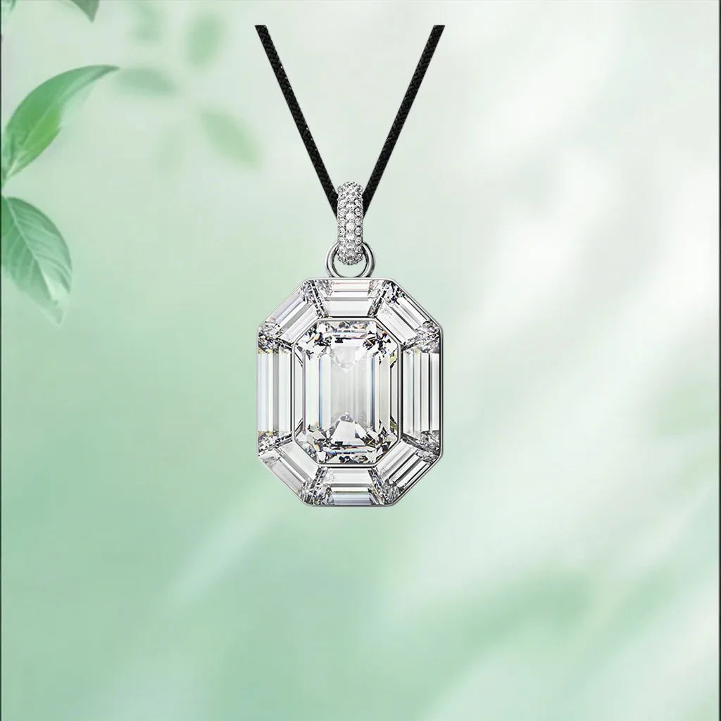 Elegant Inlaid Pearl Pendant Necklace Set for Women