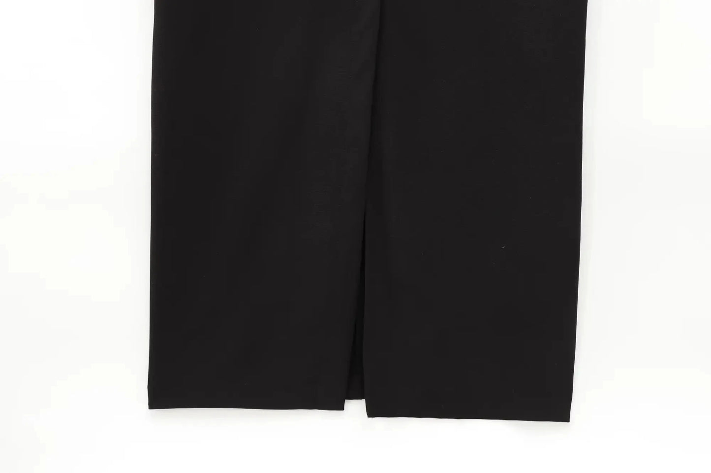 Sleek Belted Round Neck Classic Office Suit Set for Women
