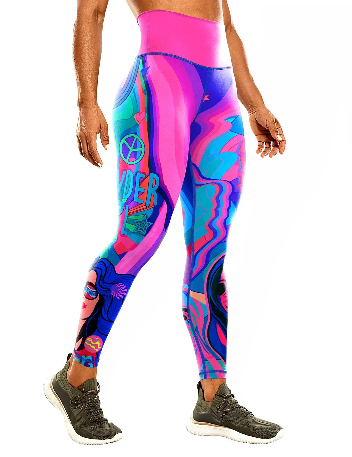Uniqueprinting High Elasticity Leggings For Outdoor Sports Fitness Running Cycling Yoga New Cross-border Style
