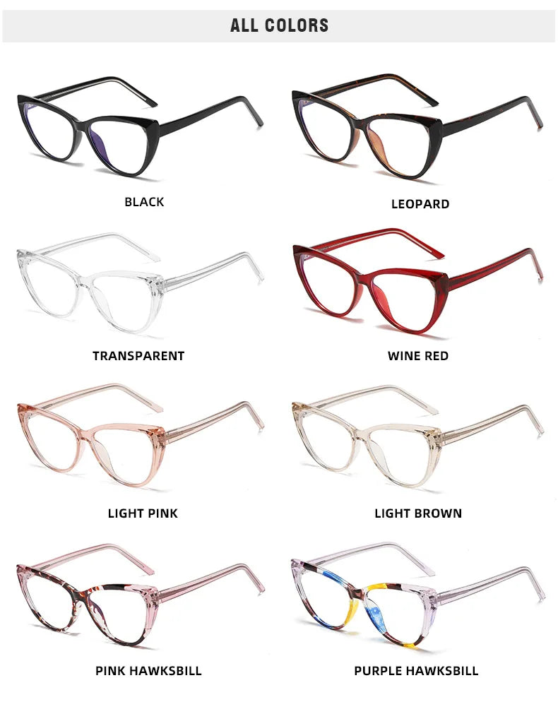Stylish Transparent Cat Eye Reading Glasses for Women
