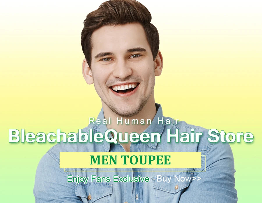 Natural Remy Hair Thin Skin Toupee Hair System for Men