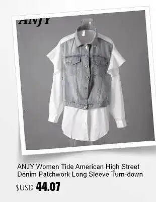 ANJY Autumn New Women's 2 Pieces Set Fashion Full Diamonds Short Sleeve Denim Shirt Elegant Fresh Straight Chic Ins Jeans A15818