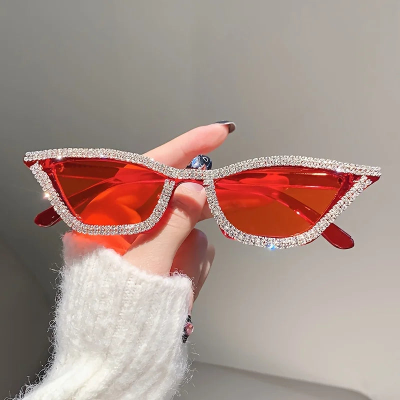 Rhinestone Cat Eye Sunglasses