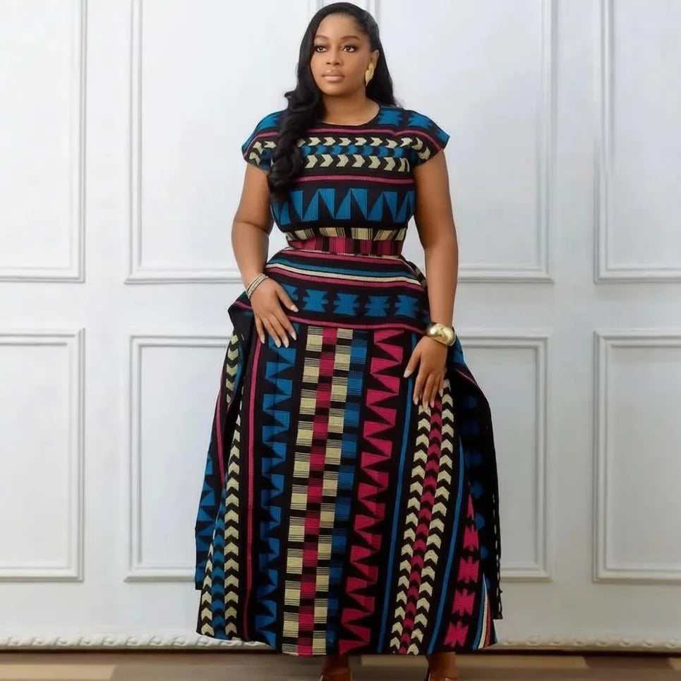 Elegant African Wedding Kaftan Maxi Dress for Women