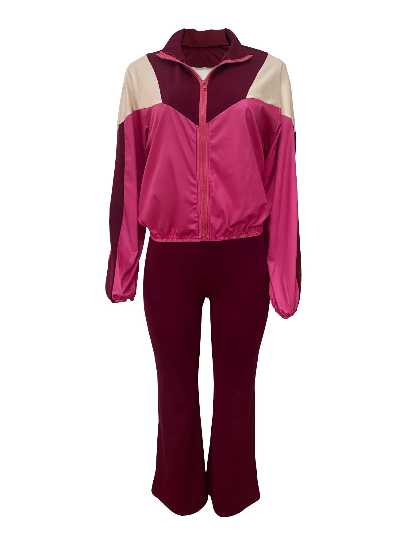 Pant Set Women Two Piece Sets Matching Sets Y2k Streetwear Zipper Coats Long Pants High Waist Sports Suit Sportswear 2025