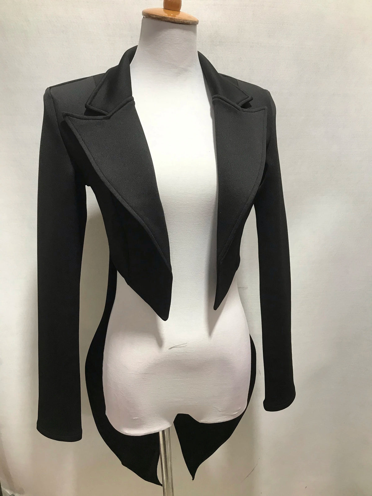 Black And White Tailcoat Dance Performance Costume for Women