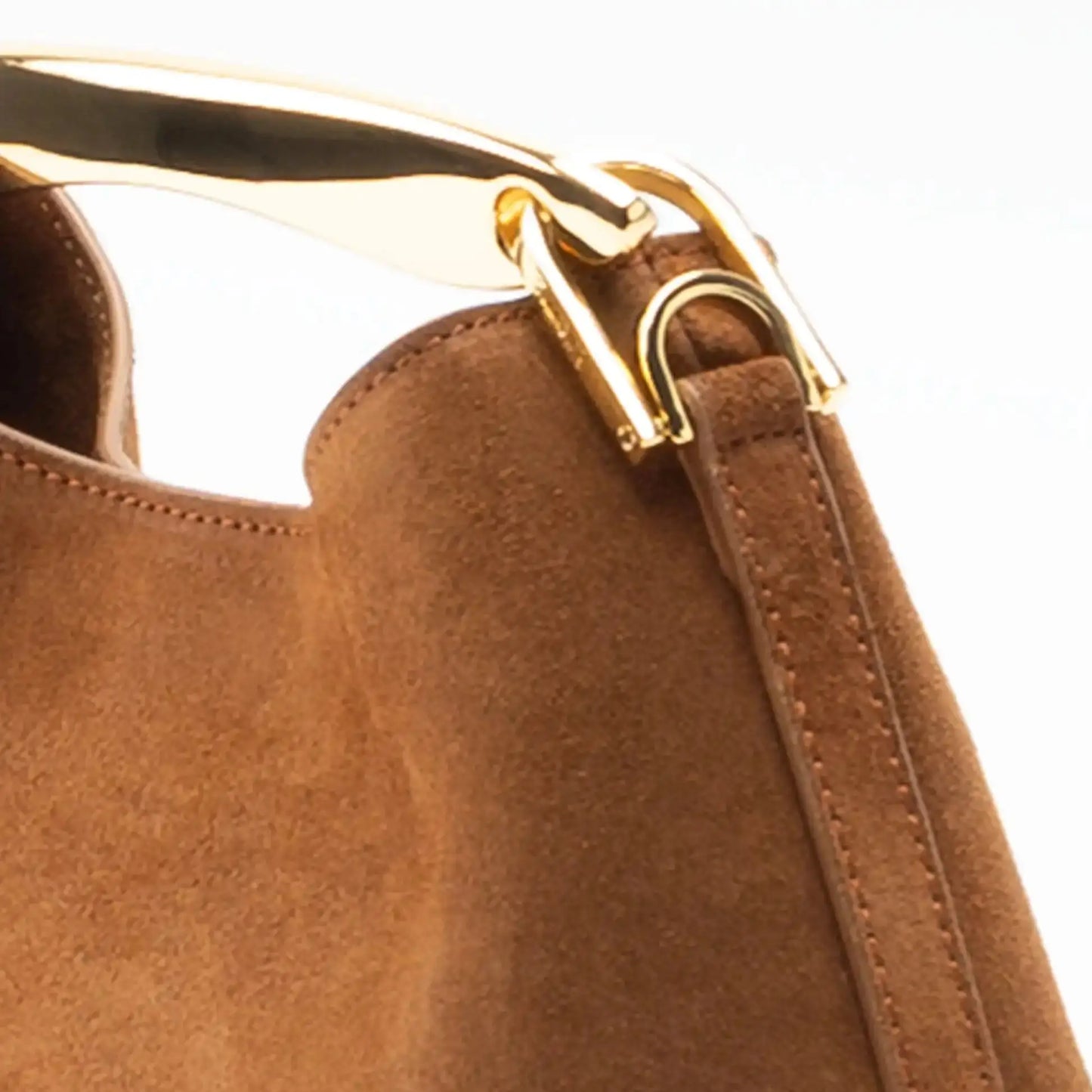 Mini Boomerang Faux Suede Bag, Luxury Designer Handbag for Ladies Elegant, Women's Fashionable Shoulder Bag with Metal