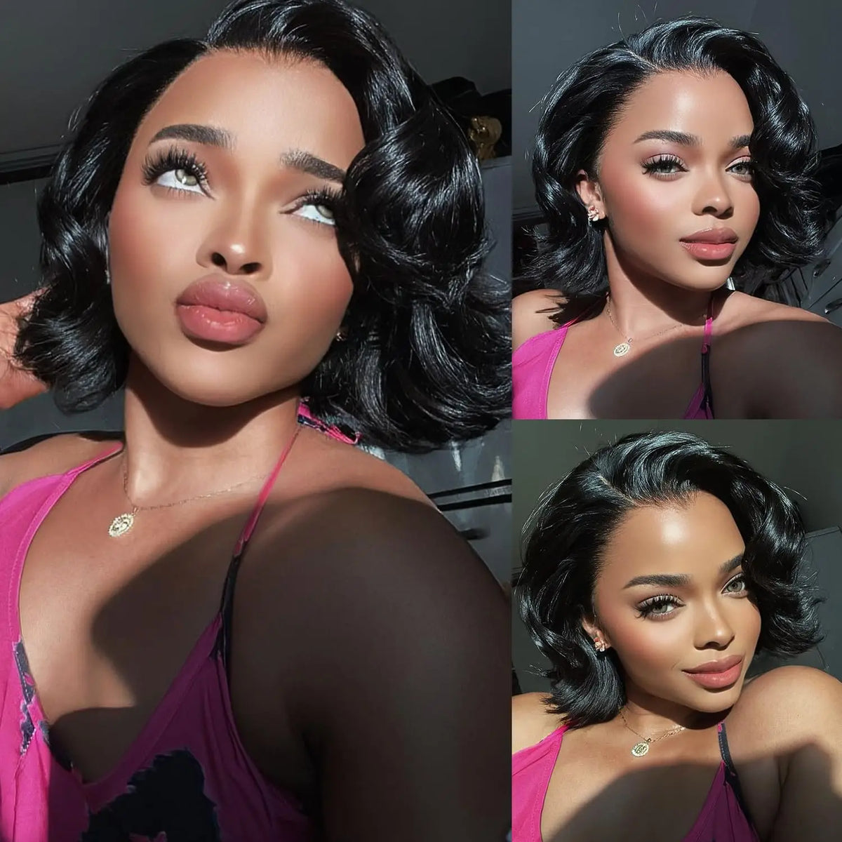 Body Wave Lace Front Human Hair Bob Wig