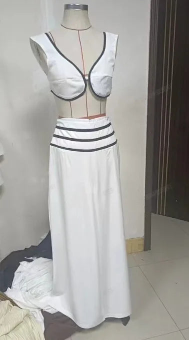 Strapless Waistcoat And Wide-Leg Pants Set for Women