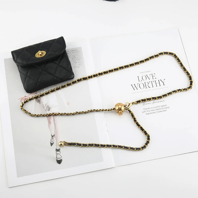 Minimalist Geometric Buckle Casual Belt for Women