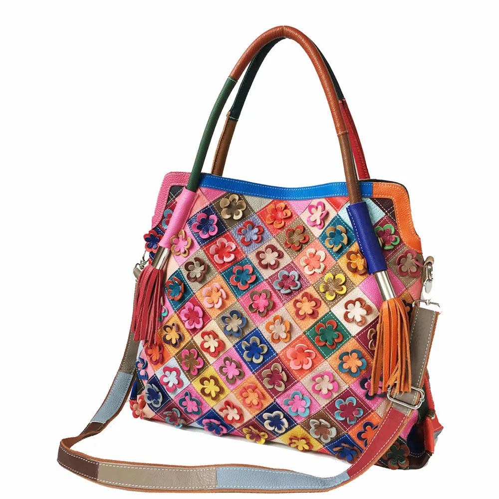 ABQP New Women's Handbag Luxury Brand Genuine Leather Hand-stitched Women's Shoulder Crossbody Bag Fashionable Women's Bag