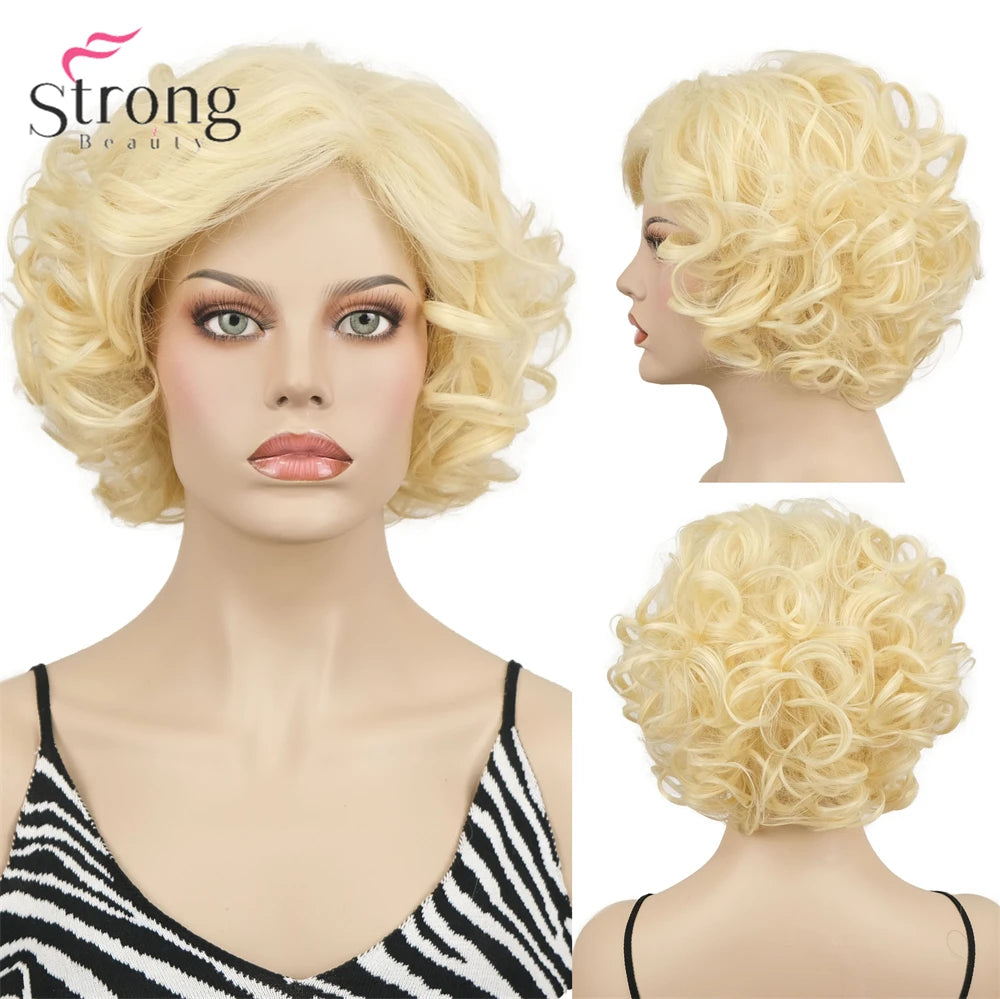 Capless Red Short Pixie Cut Natural Synthetic Wig For Women